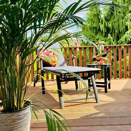 Terrassenwohnung Mit Gartenblick ゾーリンゲン エクステリア 写真