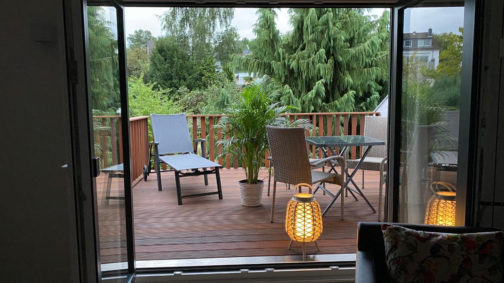 Terrassenwohnung Mit Gartenblick ゾーリンゲン エクステリア 写真